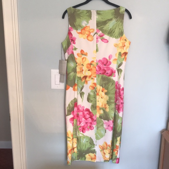 WORTH FLORAL SILK  DRESS - Picture 3 of 7